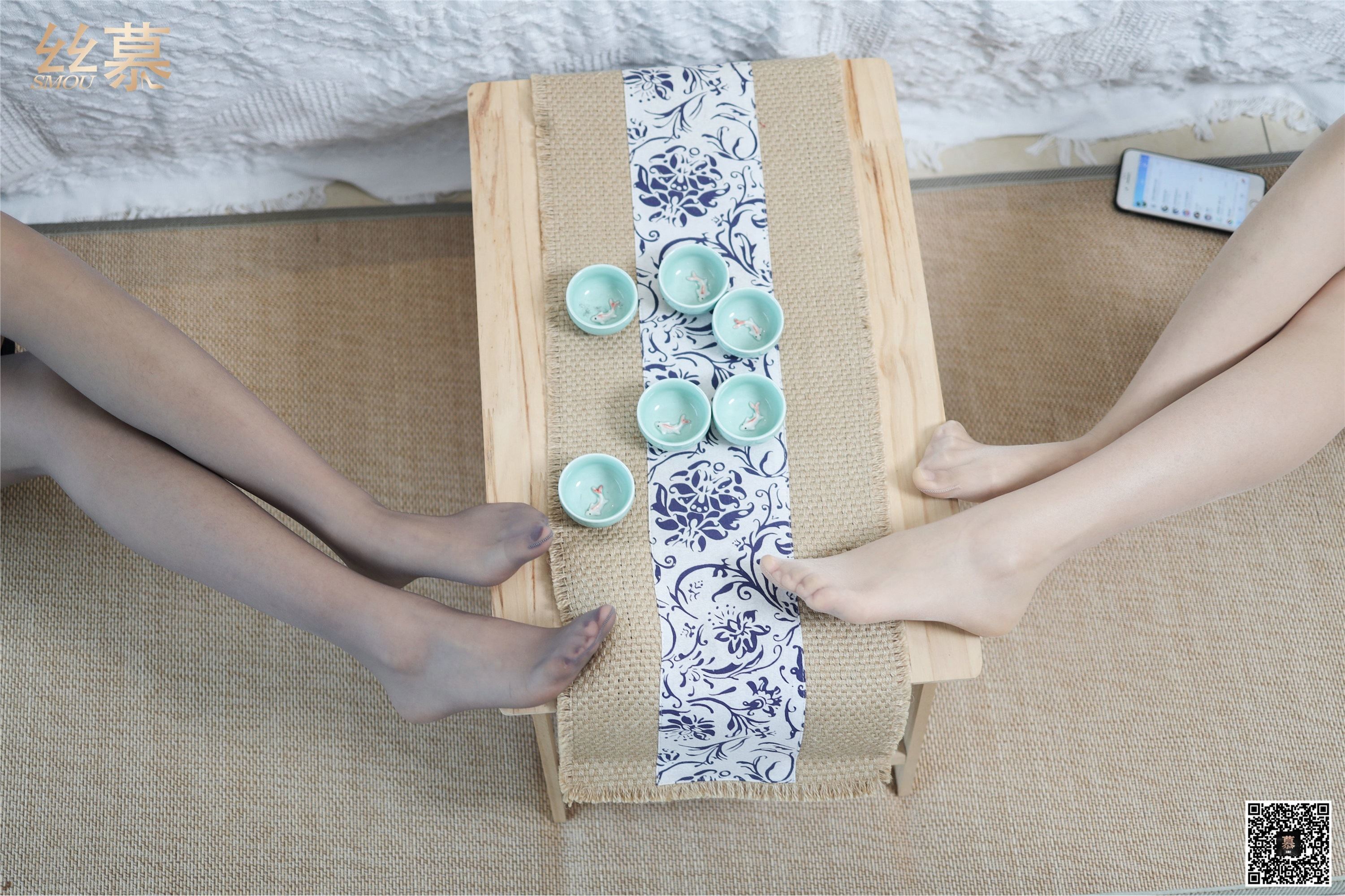 丝慕写真 特写集 TX042 米朵+新模 - 旗袍双美